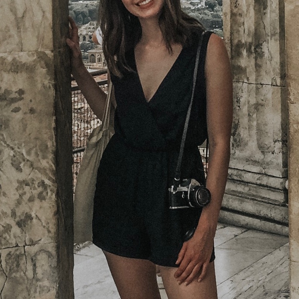Black Charget romper